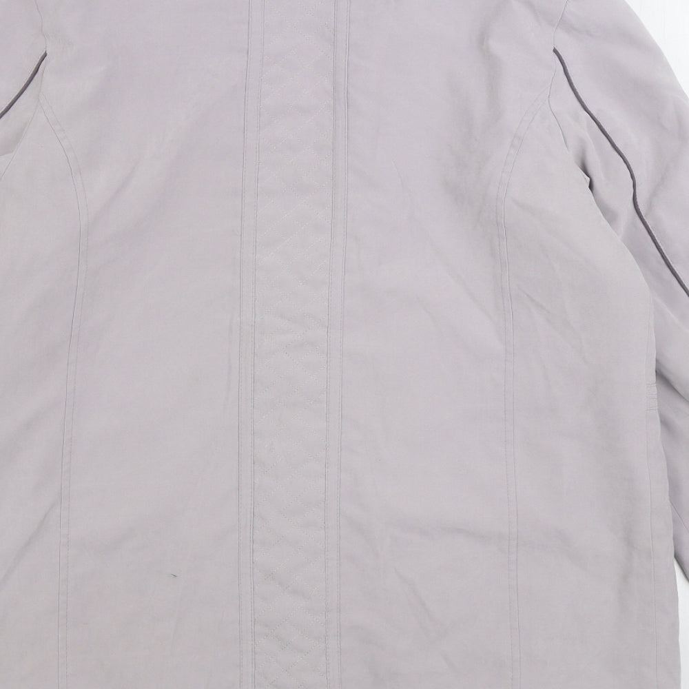 Anna rose Womens Grey Jacket Size M Zip