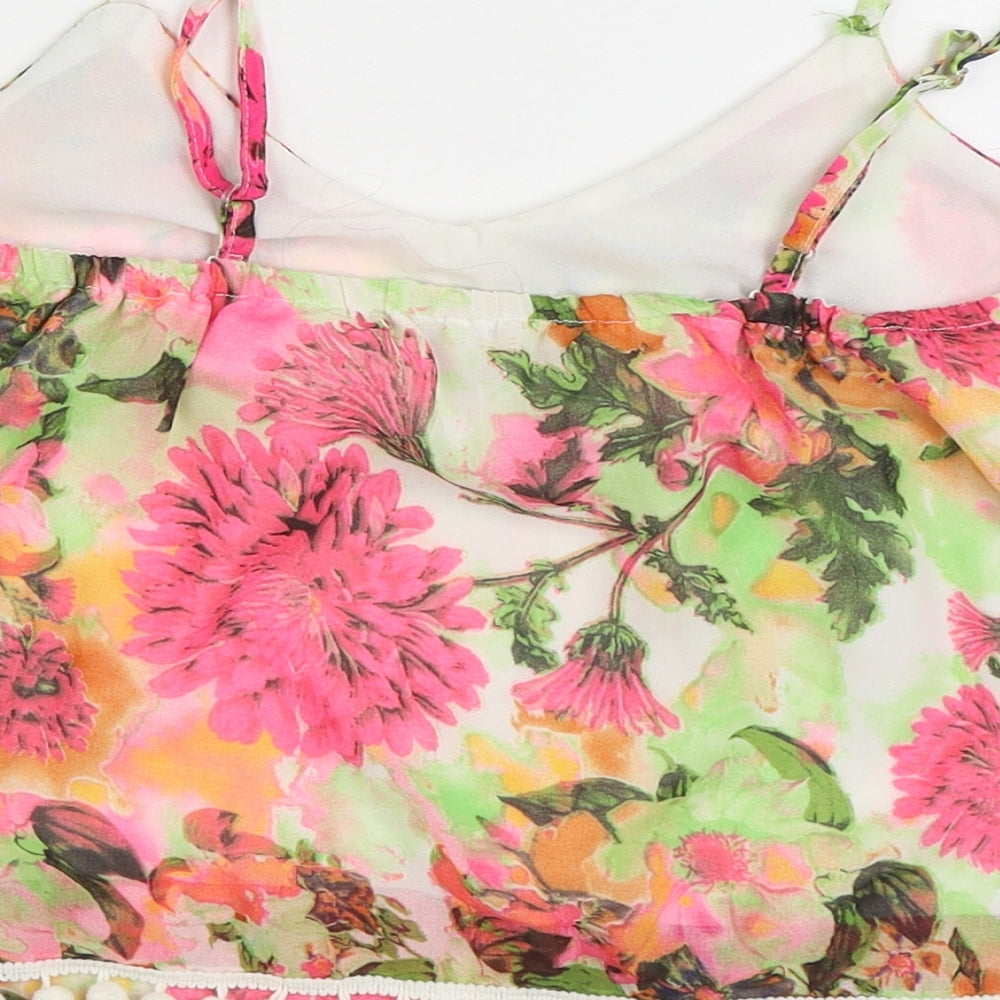 Quiz Womens Multicoloured Floral Polyester Camisole Tank Size 6 V-Neck