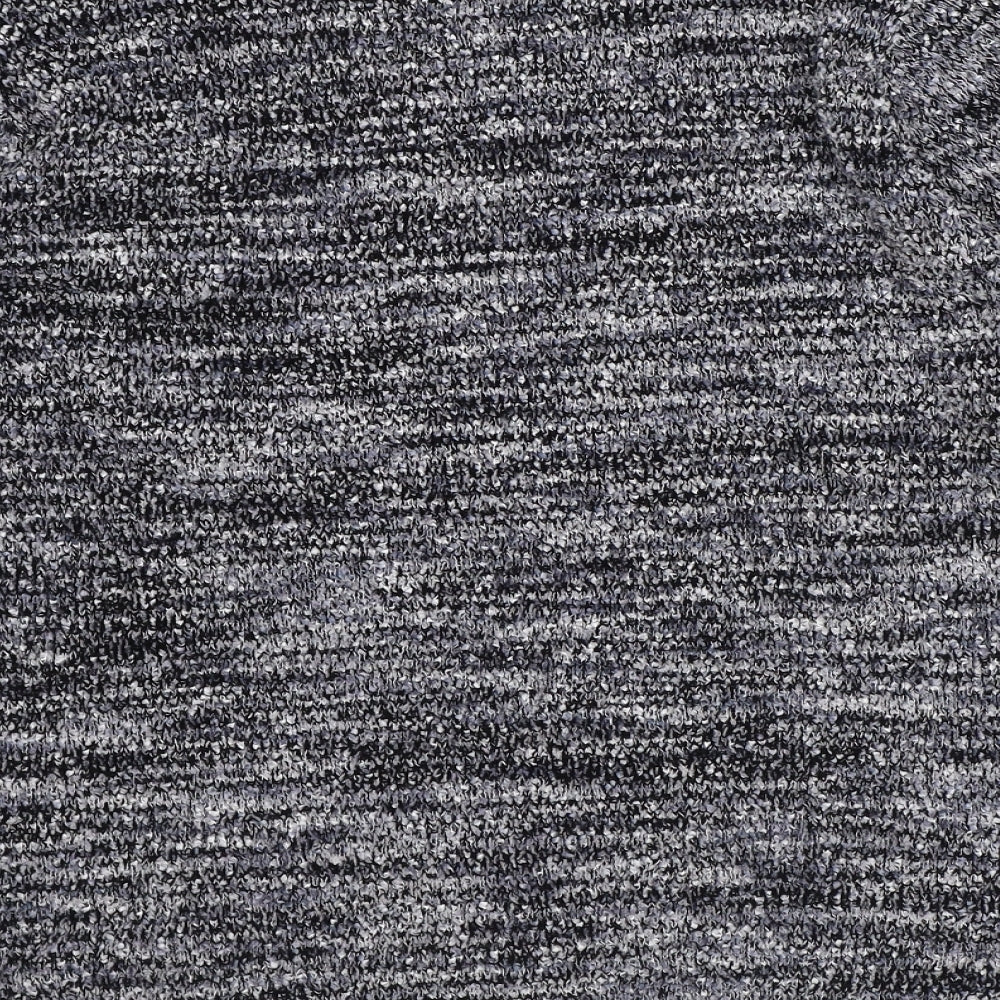 Bonmarché Womens Grey V-Neck Geometric Polyester Pullover Jumper Size M