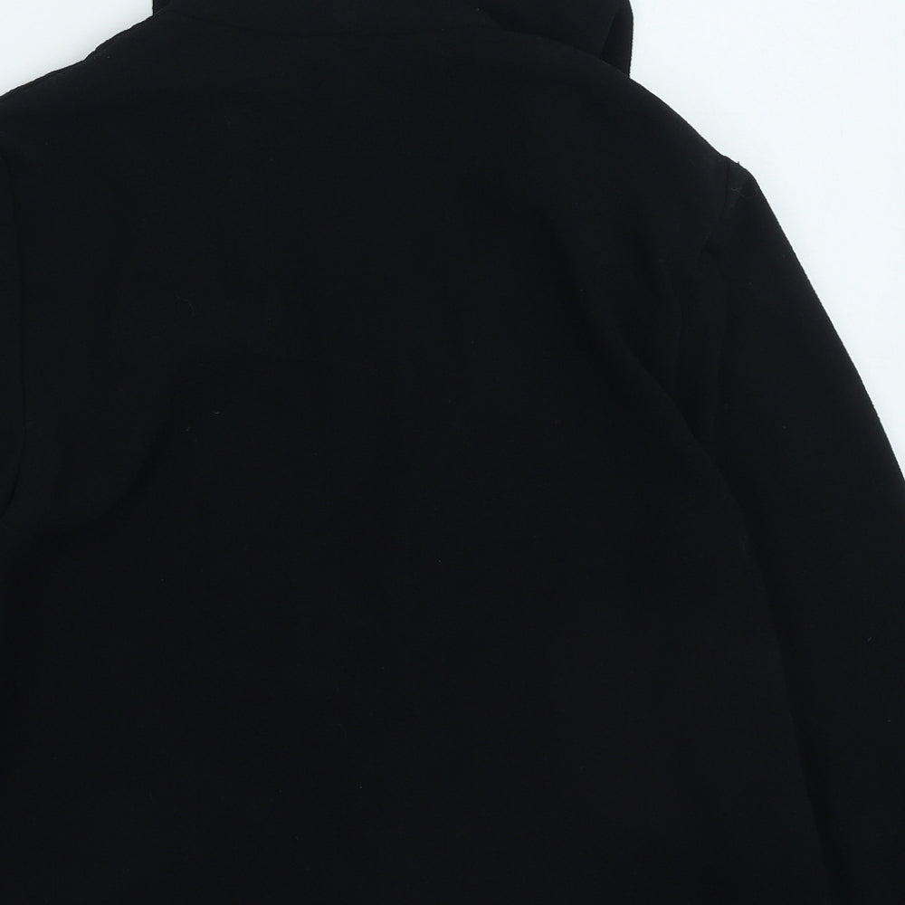 Marks & Spencer Womens Black V-Neck Polyester Cape Jumper Size 10
