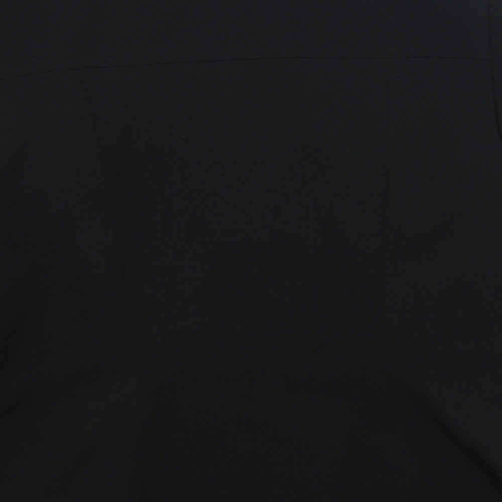 AMARANTO Womens Black Jacket Size 16 Zip