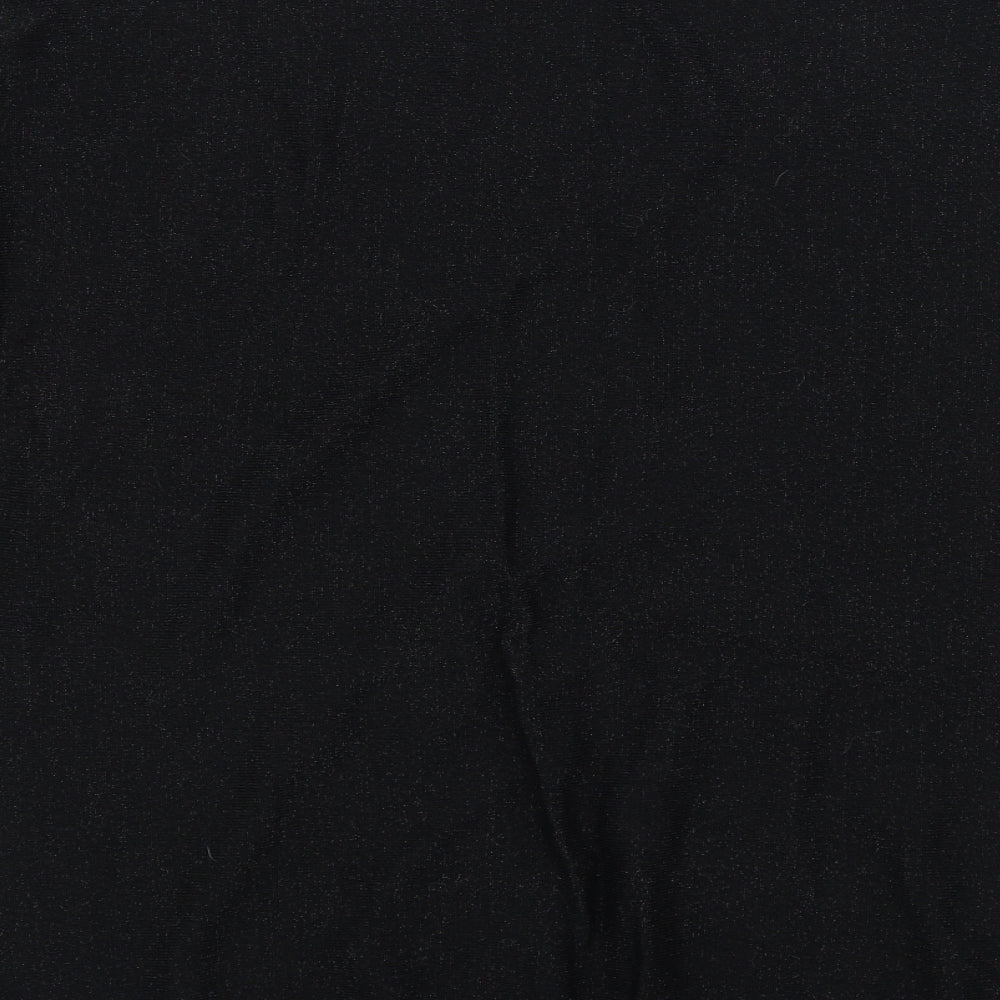 Wallis Womens Black Round Neck Acrylic Pullover Jumper Size M