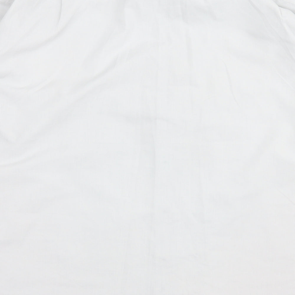 Jack Reid Mens Grey Polyester Button-Up Size 17 Collared Button