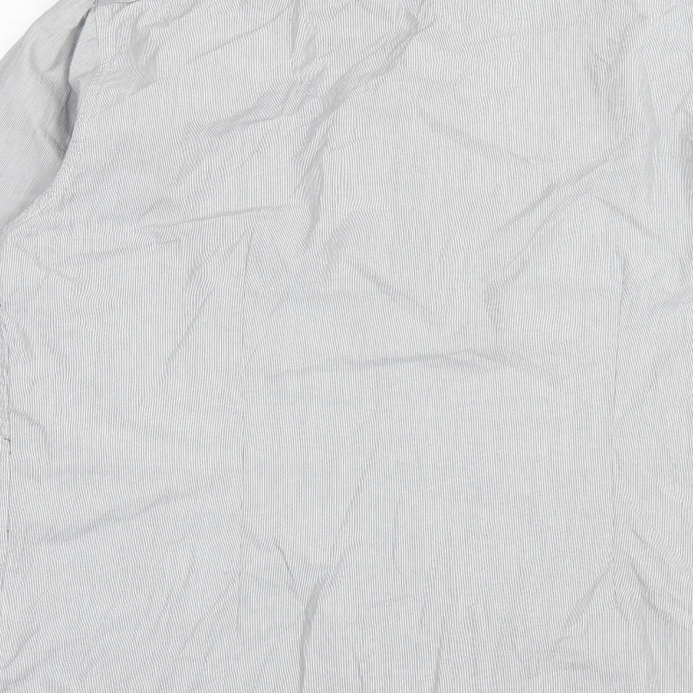 Cedarwood State Mens Grey Cotton Button-Up Size XL Collared Button