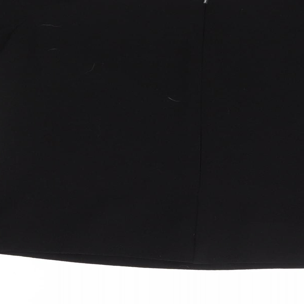 New Look Womens Black Polyester Jersey Blouse Size 10 Off the Shoulder