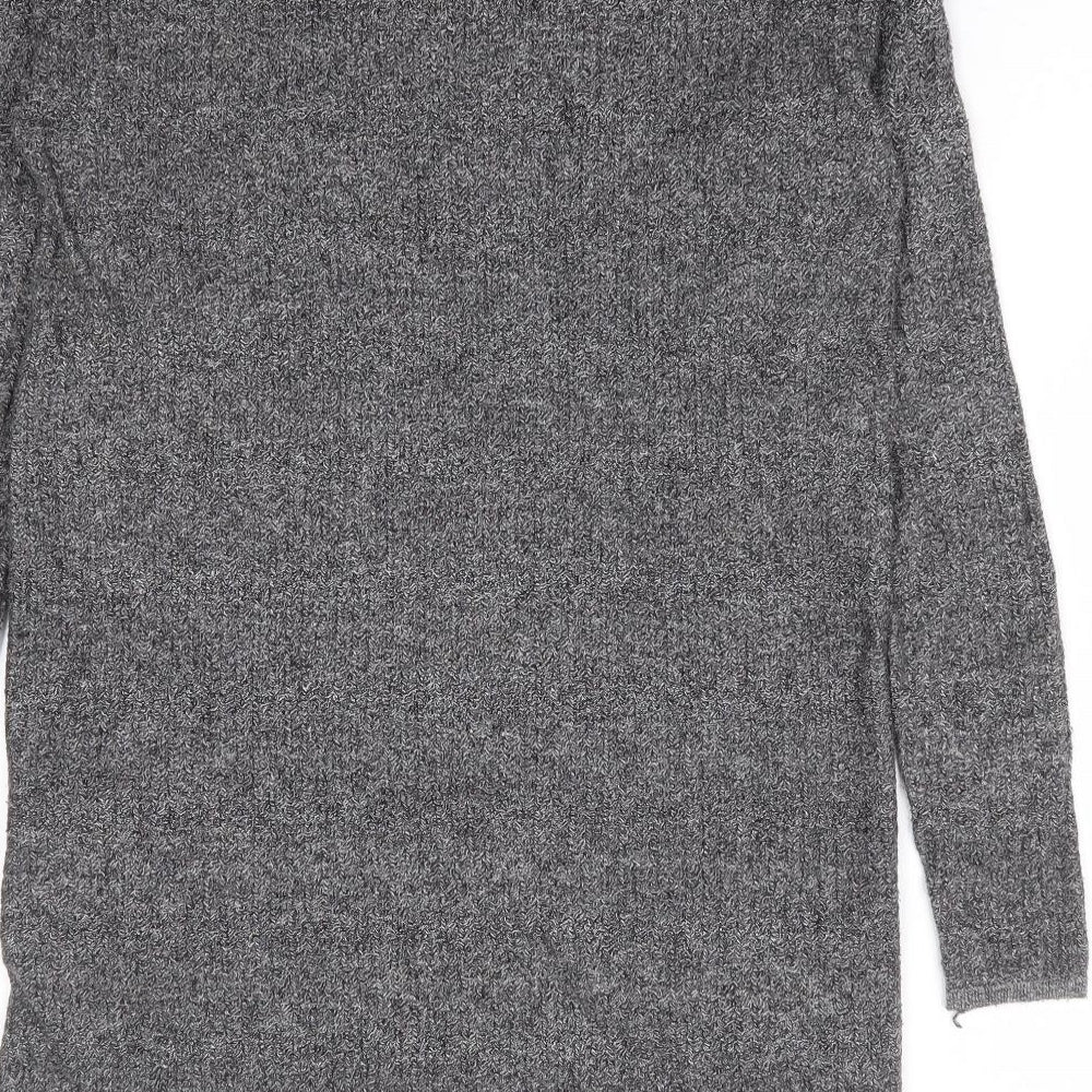 Warehouse Womens Green Round Neck Viscose Pullover Jumper Size 10