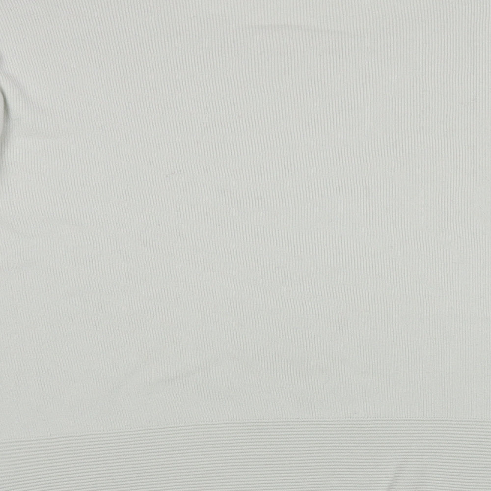 Great Plains Womens White Boat Neck Viscose Pullover Jumper Size XL