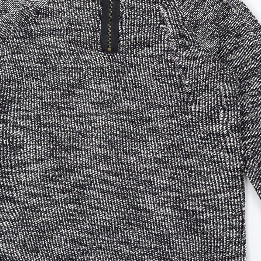 New Look Womens Black Boat Neck Polyester Pullover Jumper Size 8