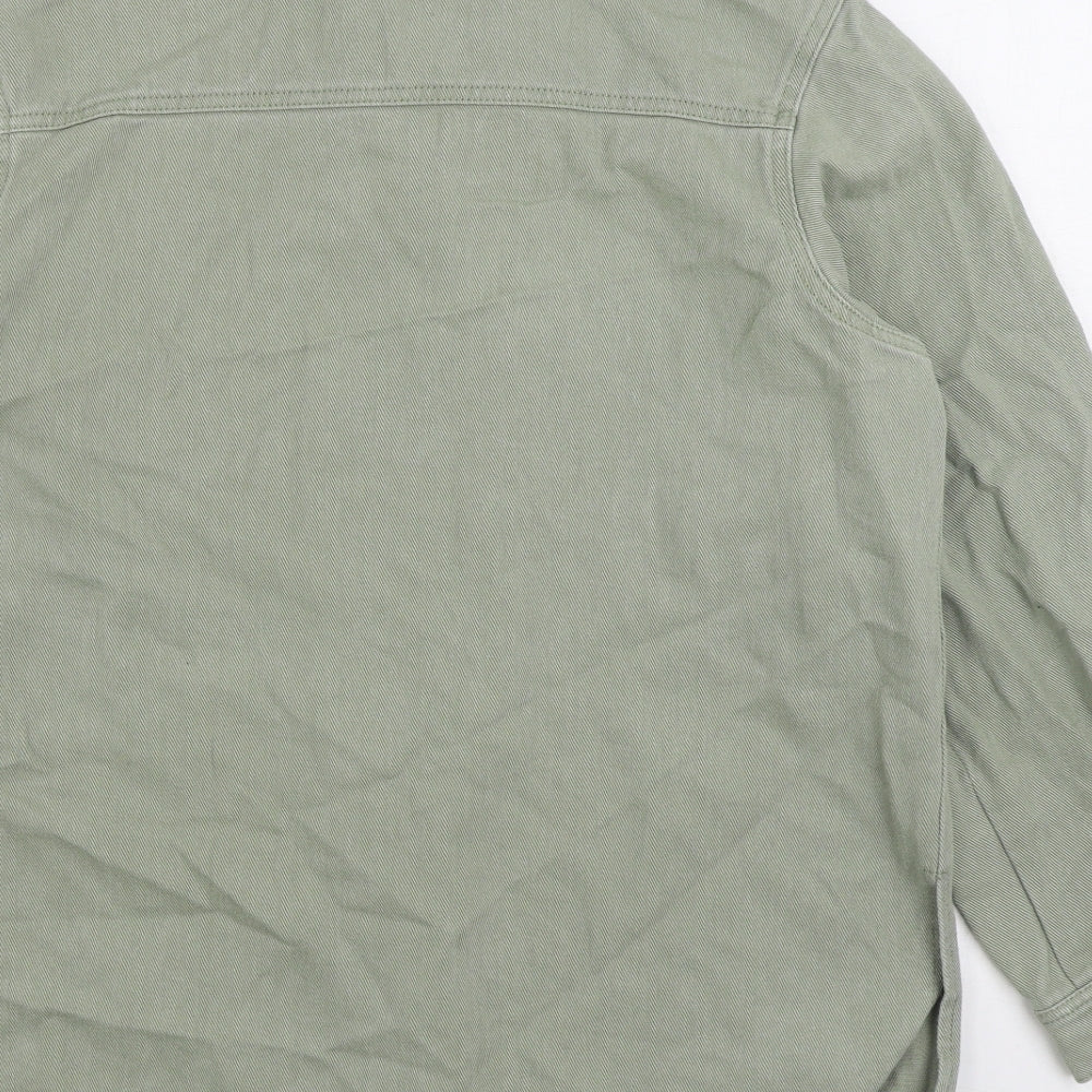 Missguided Womens Green Jacket Size 6 Button