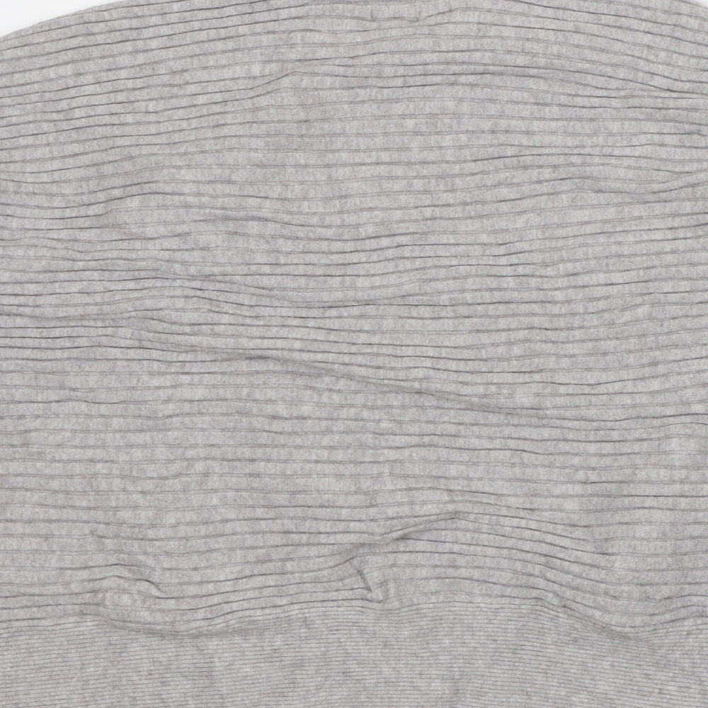 River Island Womens Grey V-Neck Polyester Pullover Jumper Size M