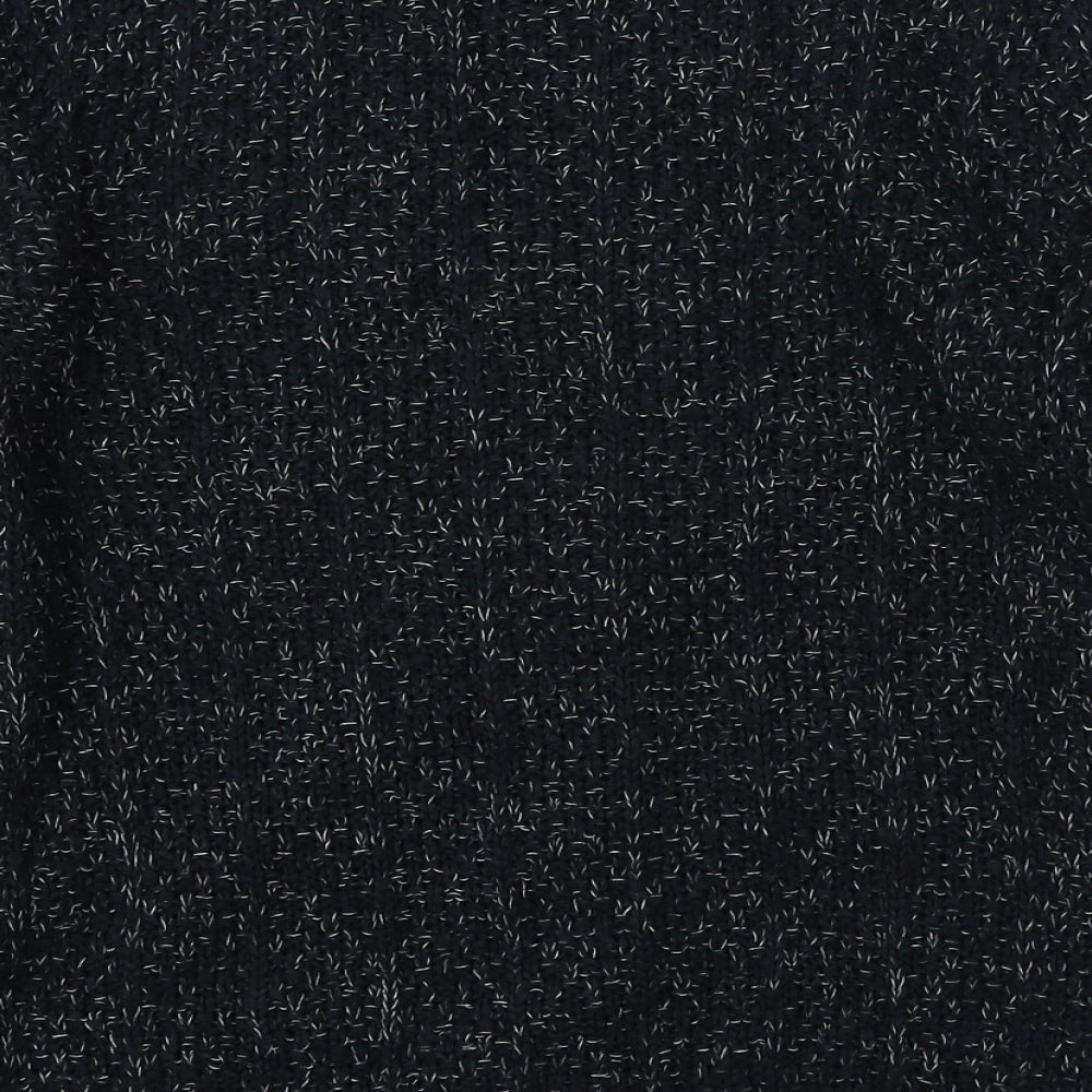 Papaya Womens Blue Round Neck Acrylic Pullover Jumper Size S