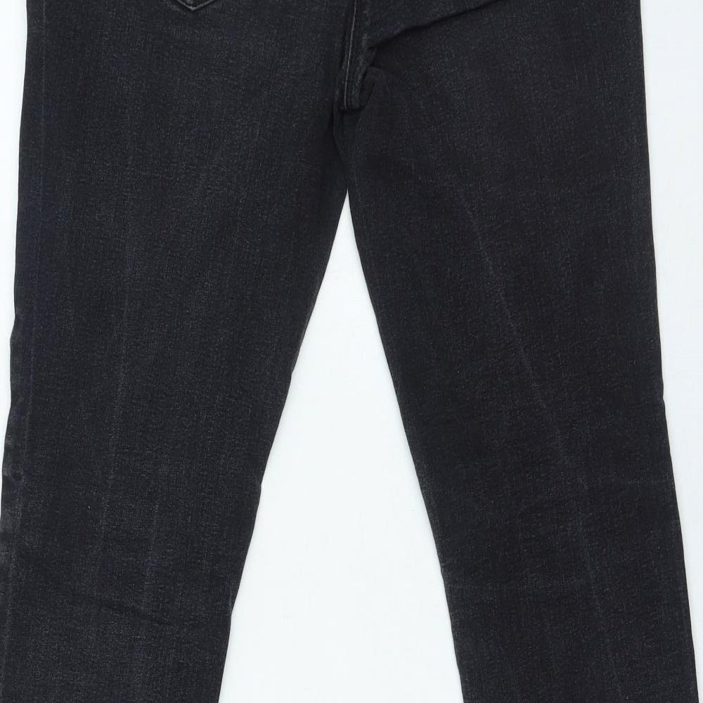Womens Black Cotton Skinny Jeans Size 34 in L28 in Regular