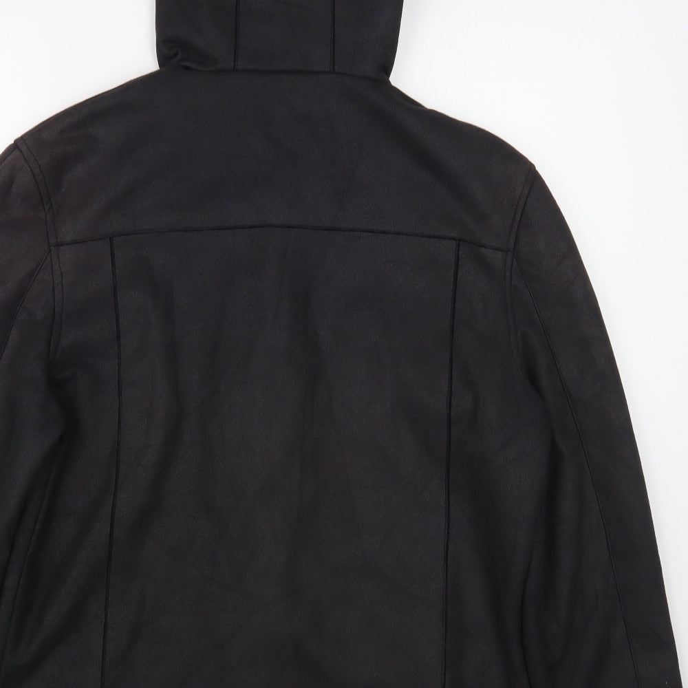 I Love 2 Love Womens Black Jacket Size M Toggle