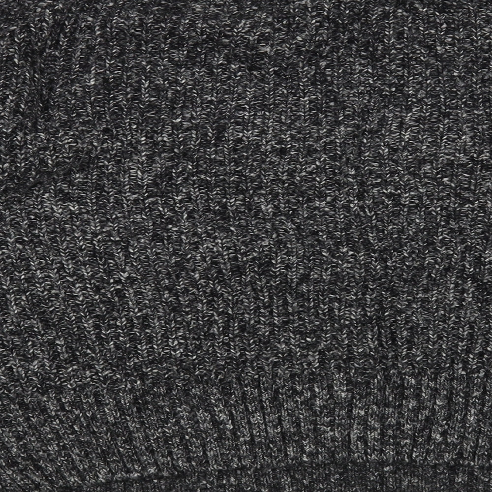 H&M Womens Grey High Neck Cotton Pullover Jumper Size M