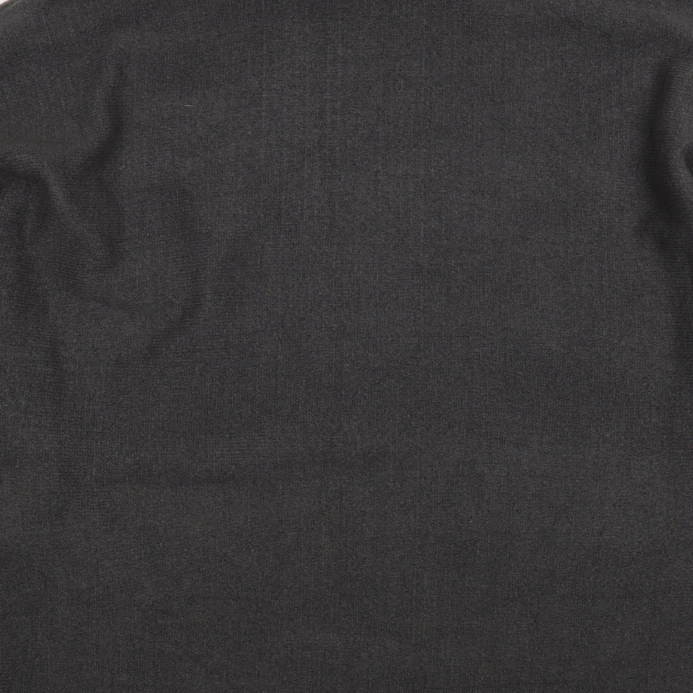 PRETTYLITTLETHING Womens Grey High Neck Acrylic Tunic Jumper Size S