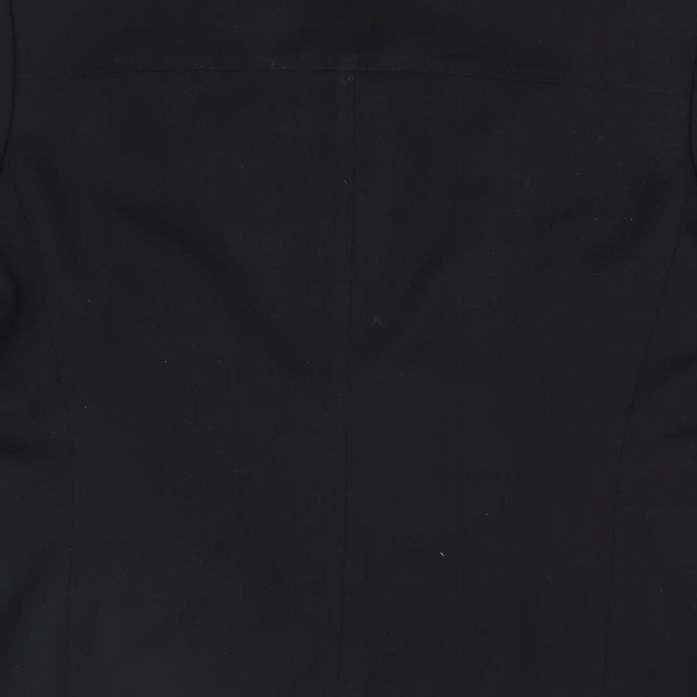 NEXT Mens Black Polyester Jacket Suit Jacket Size 42