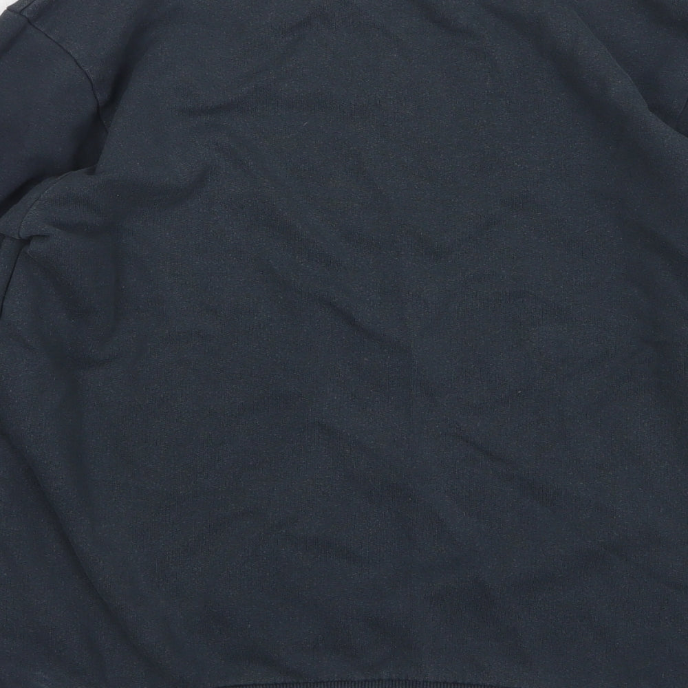 Topshop Womens Green Cotton Pullover Sweatshirt Size 8