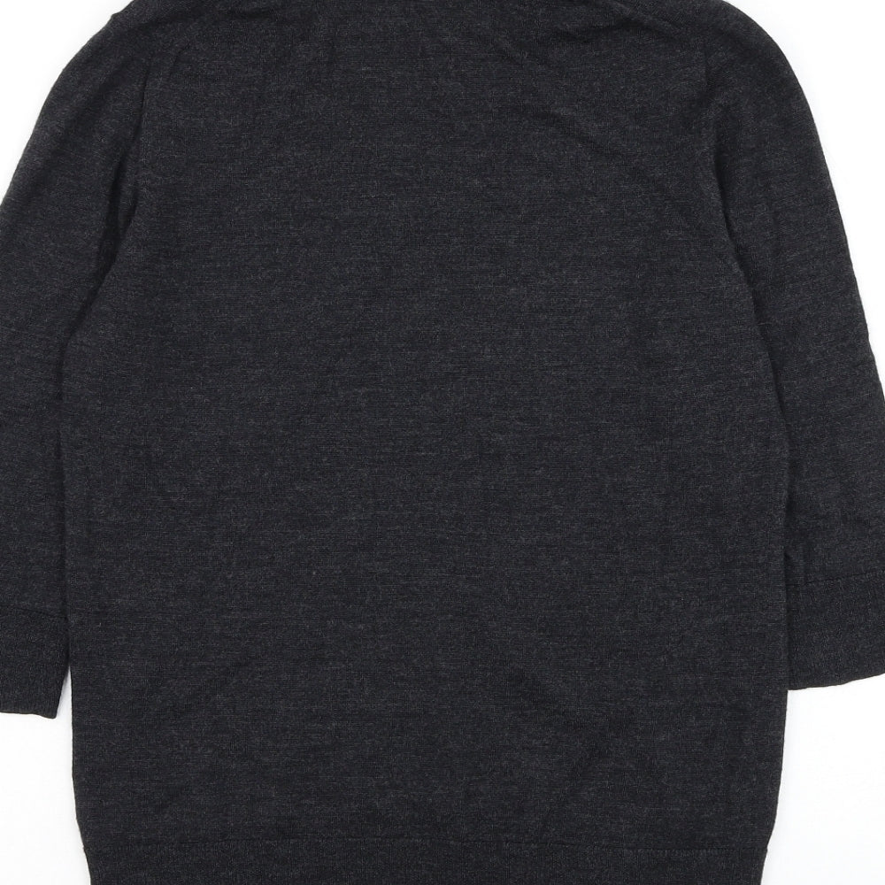 Preworn Womens Grey Roll Neck Polyester Pullover Jumper Size S