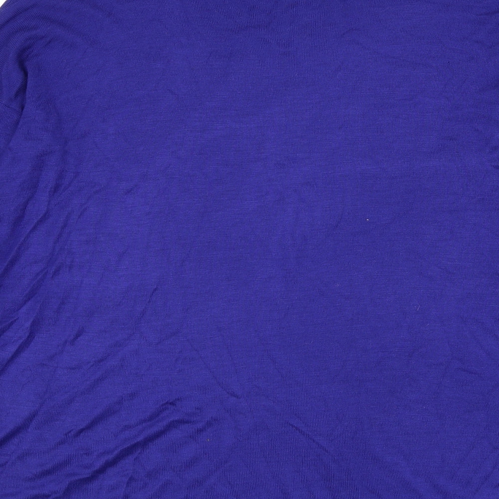H&M Womens Blue Round Neck Acrylic Pullover Jumper Size S