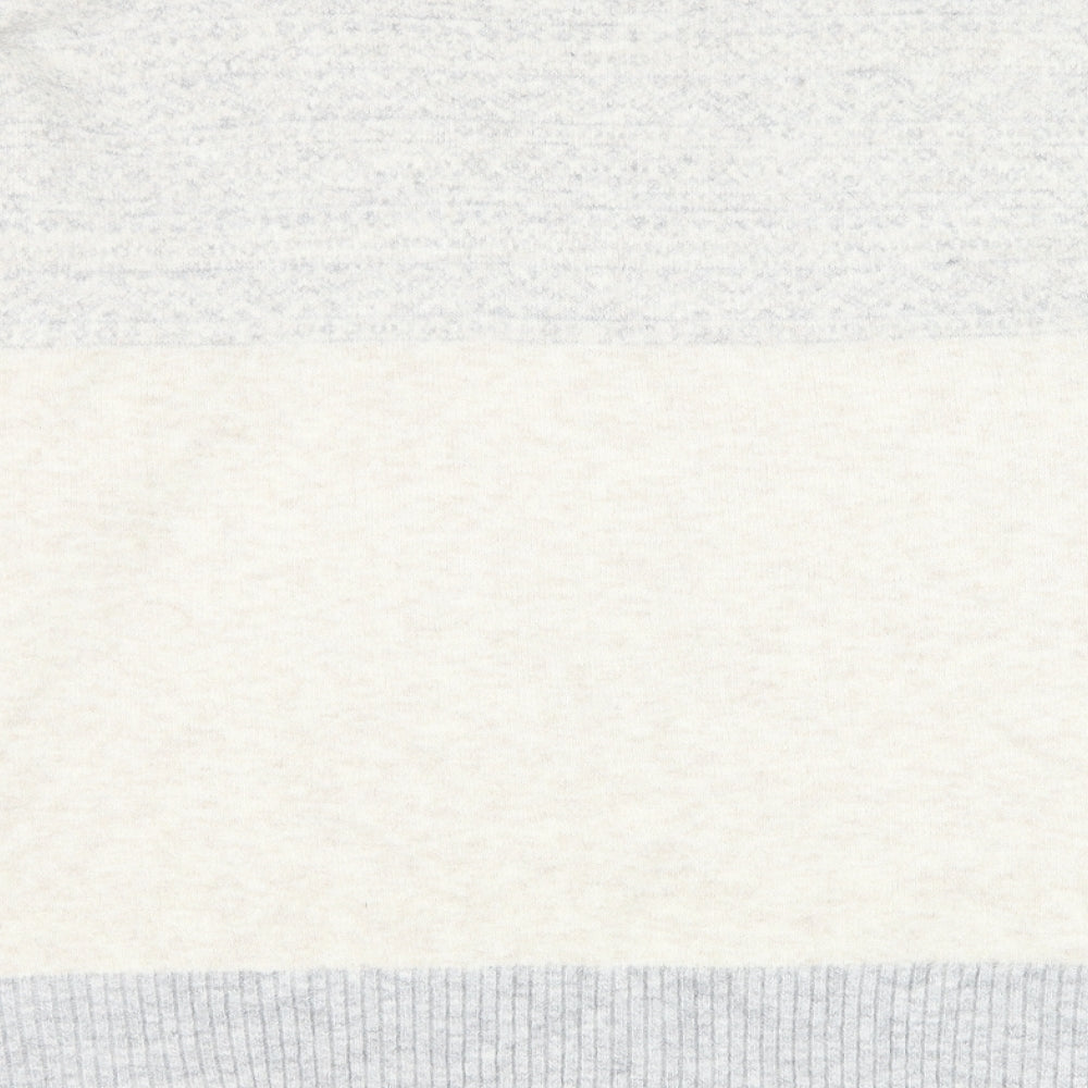 Atmosphere Womens Ivory Round Neck Acrylic Pullover Jumper Size 14