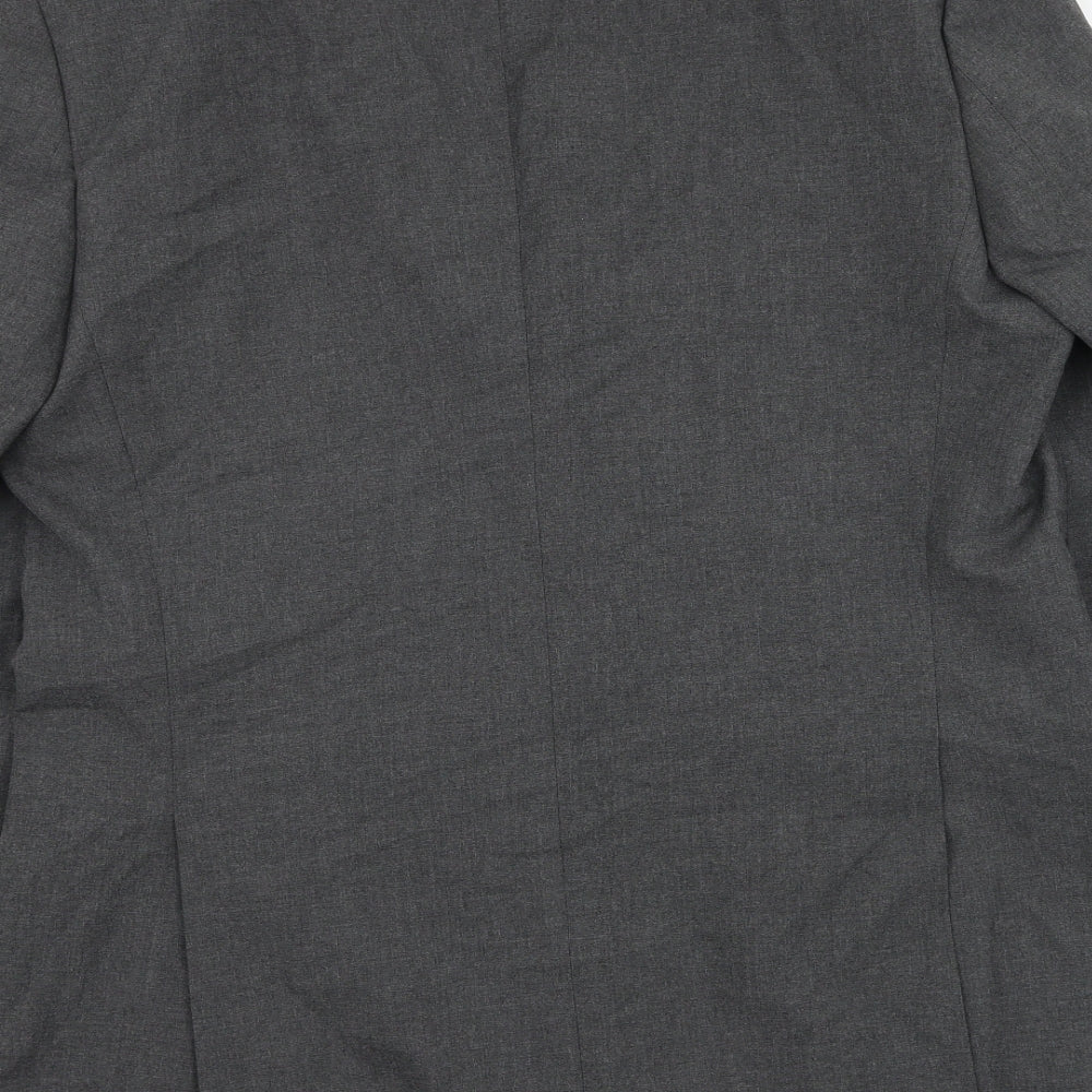 Marks & Spencer Mens Grey Polyester Jacket Suit Jacket Size 42