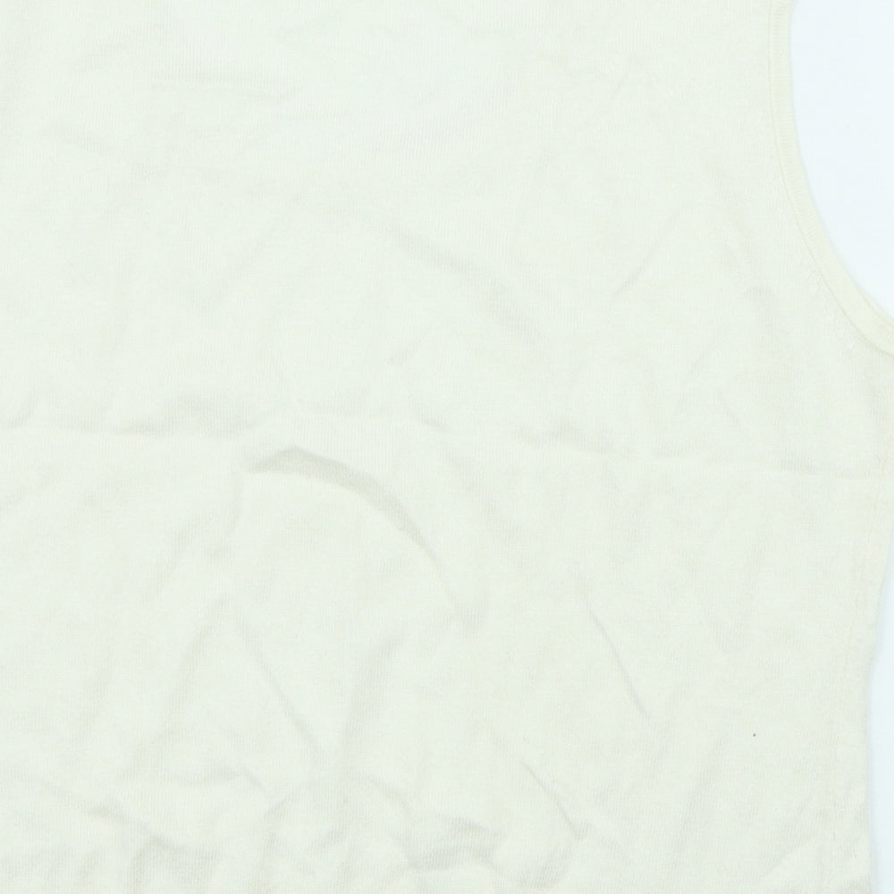 Precis Womens Ivory Scoop Neck Viscose Pullover Jumper Size L