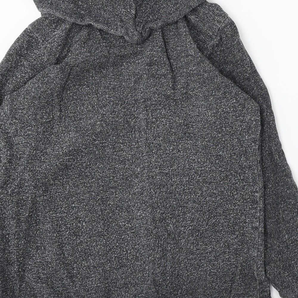 NEXT Womens Grey Roll Neck Cotton Pullover Jumper Size 12