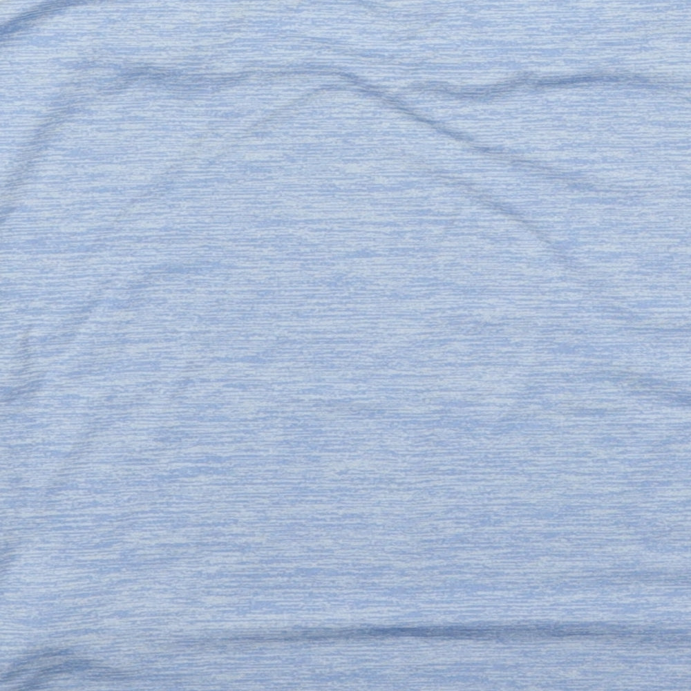 USA Pro Girls Blue Polyester Basic Casual Size 7-8 Years Round Neck Pullover