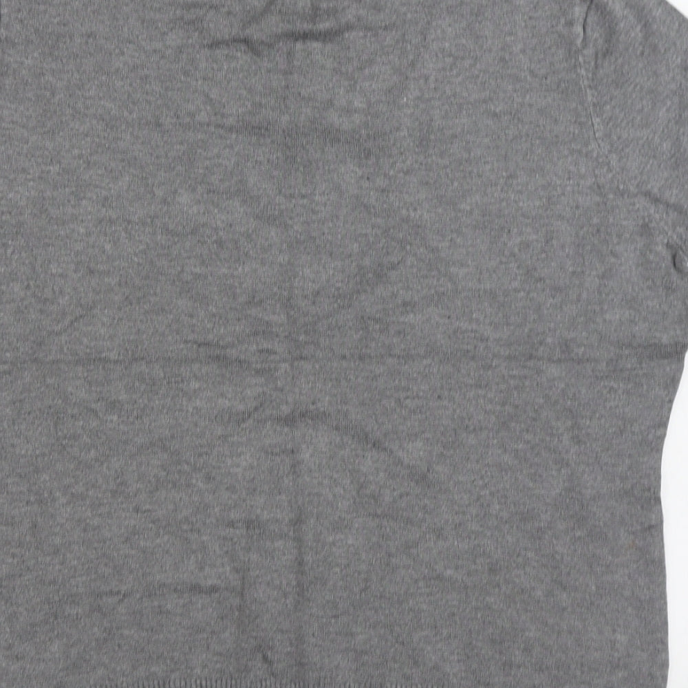 H&M Womens Grey Roll Neck Viscose Pullover Jumper Size M