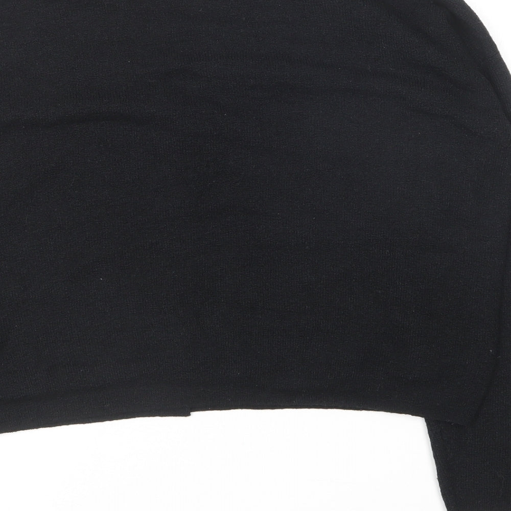 Marks & Spencer Womens Black V-Neck Acrylic Cardigan Jumper Size S