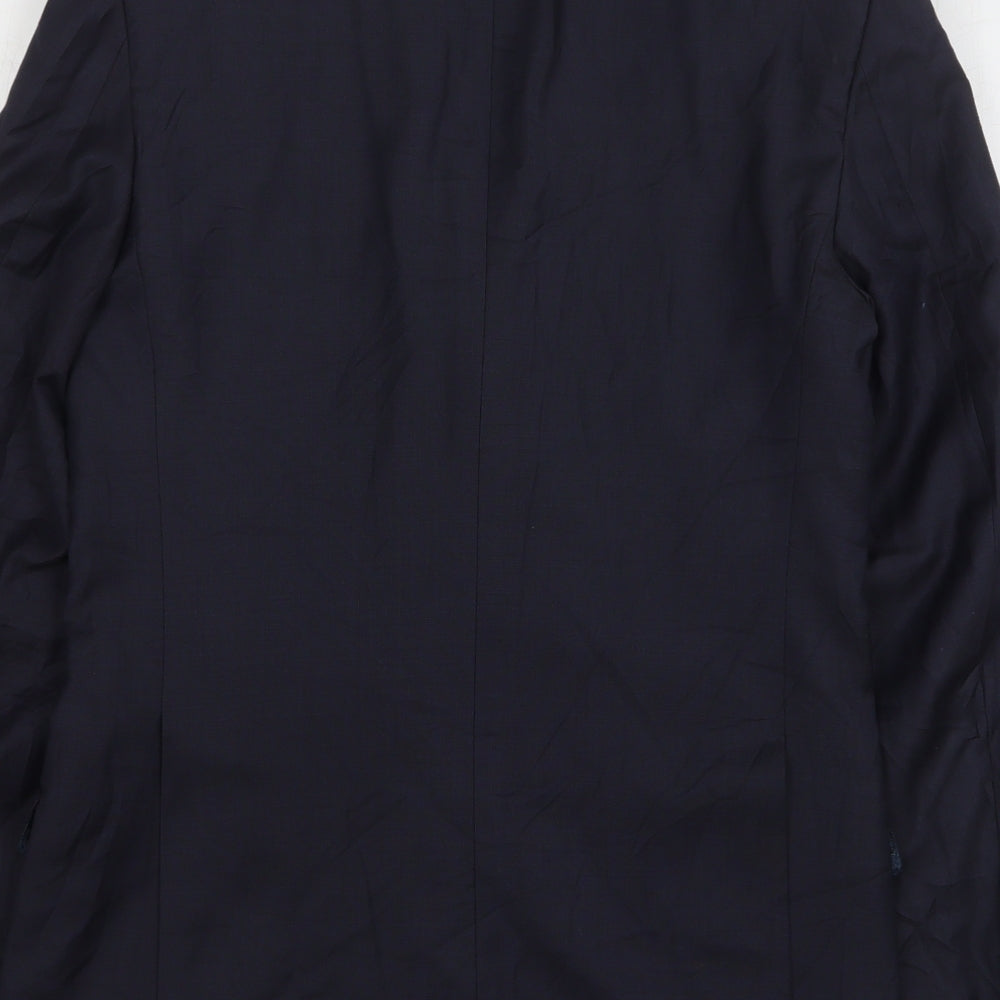 Linea Mens Blue Wool Jacket Suit Jacket Size 36