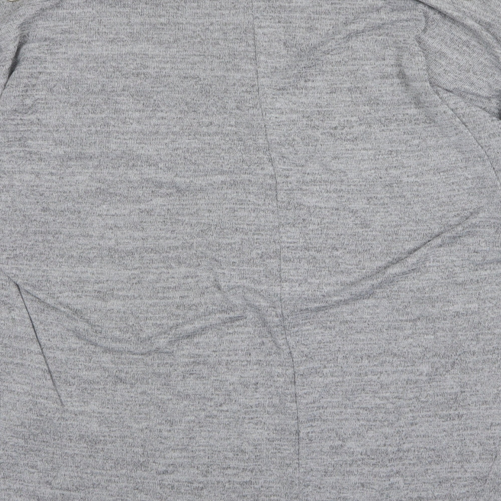 New Look Womens Grey Round Neck Polyester Pullover Jumper Size M