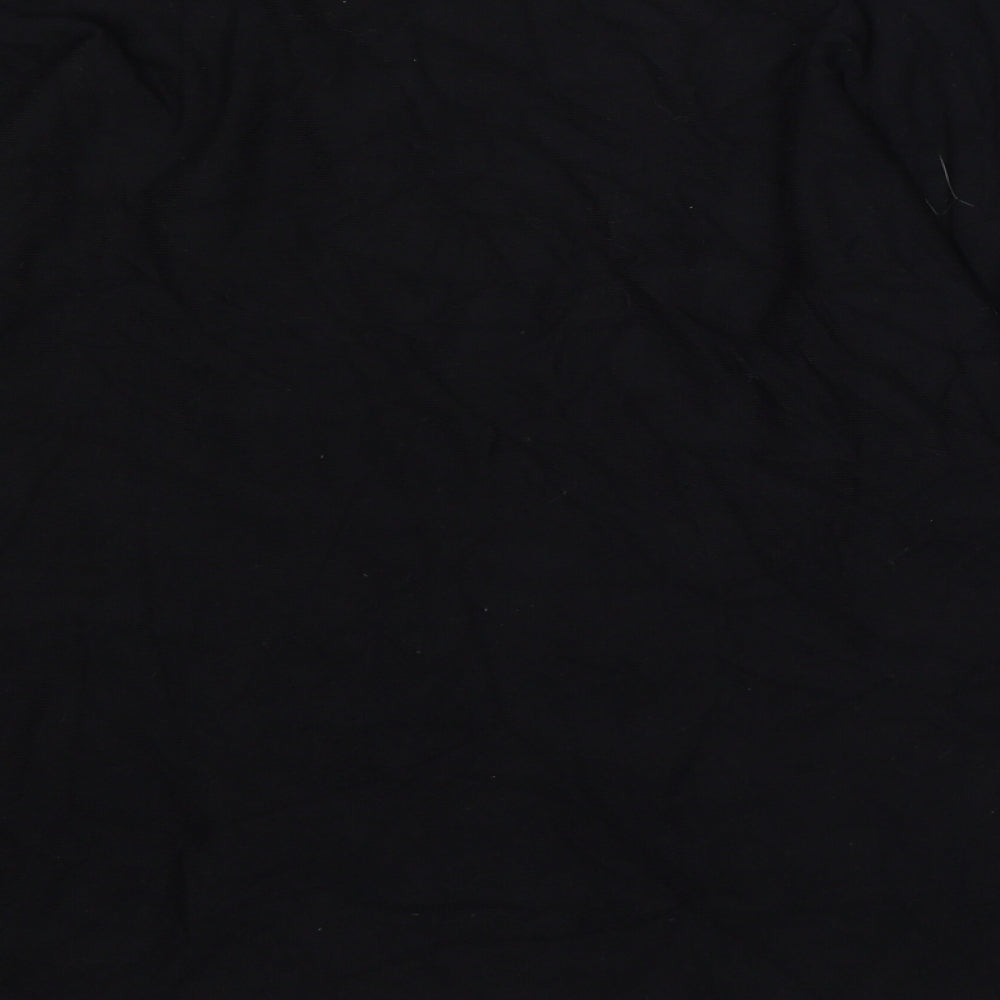 NEXT Womens Black V-Neck Viscose Pullover Jumper Size S