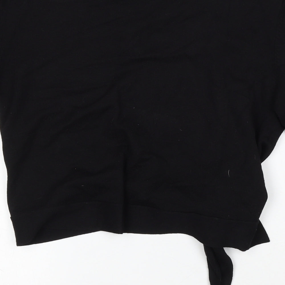 Paramour Womens Black V-Neck Viscose Pullover Jumper Size L