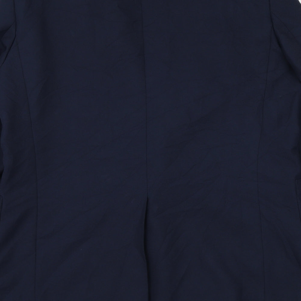 Classic Mens Blue Polyester Jacket Suit Jacket Size 44