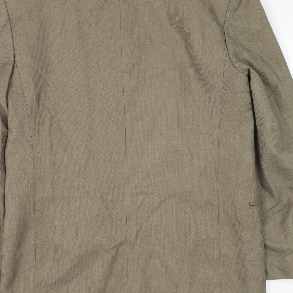 Wilson Mens Brown Polyester Jacket Suit Jacket Size 36