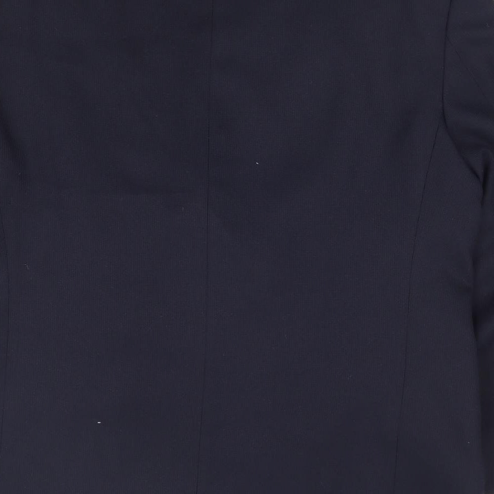 Scott International Mens Blue Polyester Jacket Suit Jacket Size 44