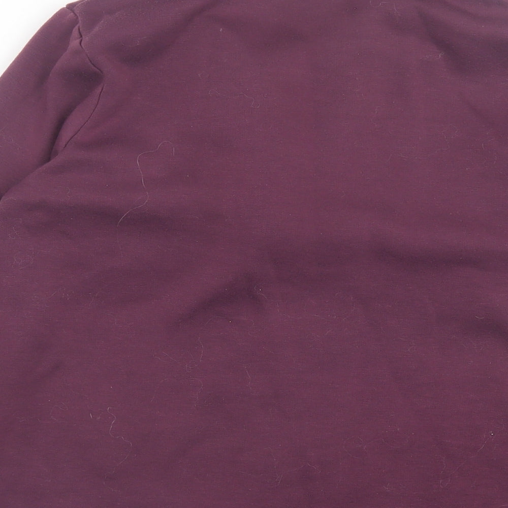 Damart Womens Purple Jacket Size 10 Button - Jersey Cardigan