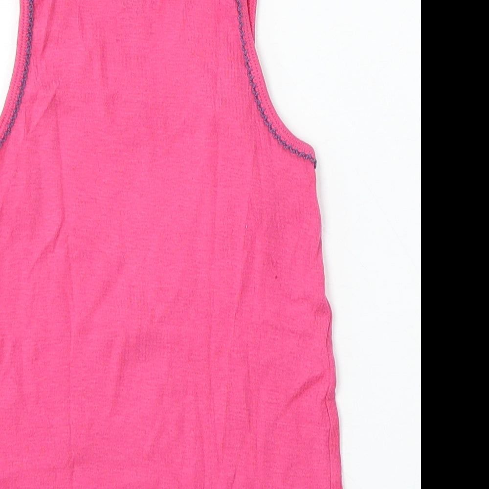 Lupilu Girls Pink Polyester Basic Tank Size 4-5 Years Round Neck