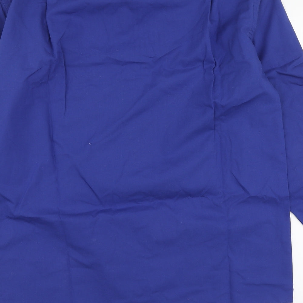 Casa Moda Mens Blue Cotton Button-Up Size 40 Collared