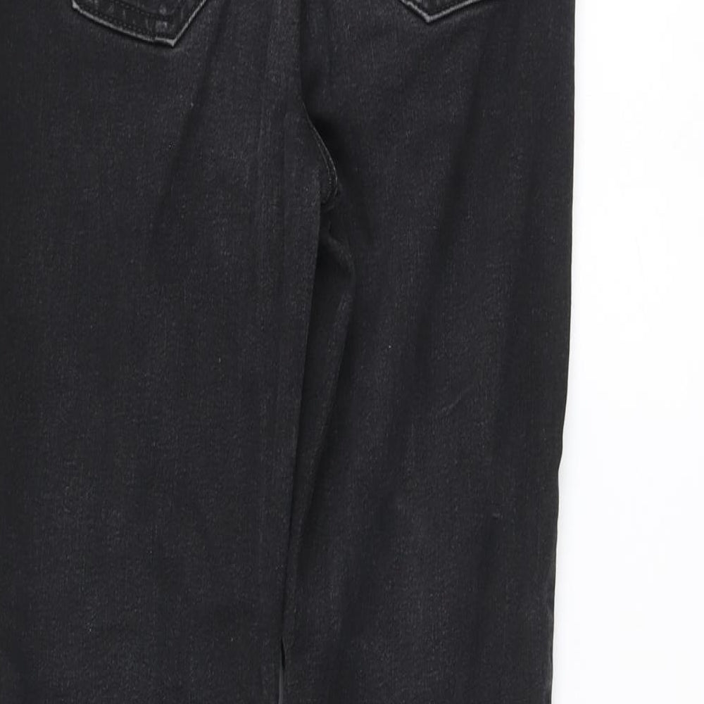 Marks and Spencer Womens Black Cotton Skinny Jeans Size 8 L28 in Regular