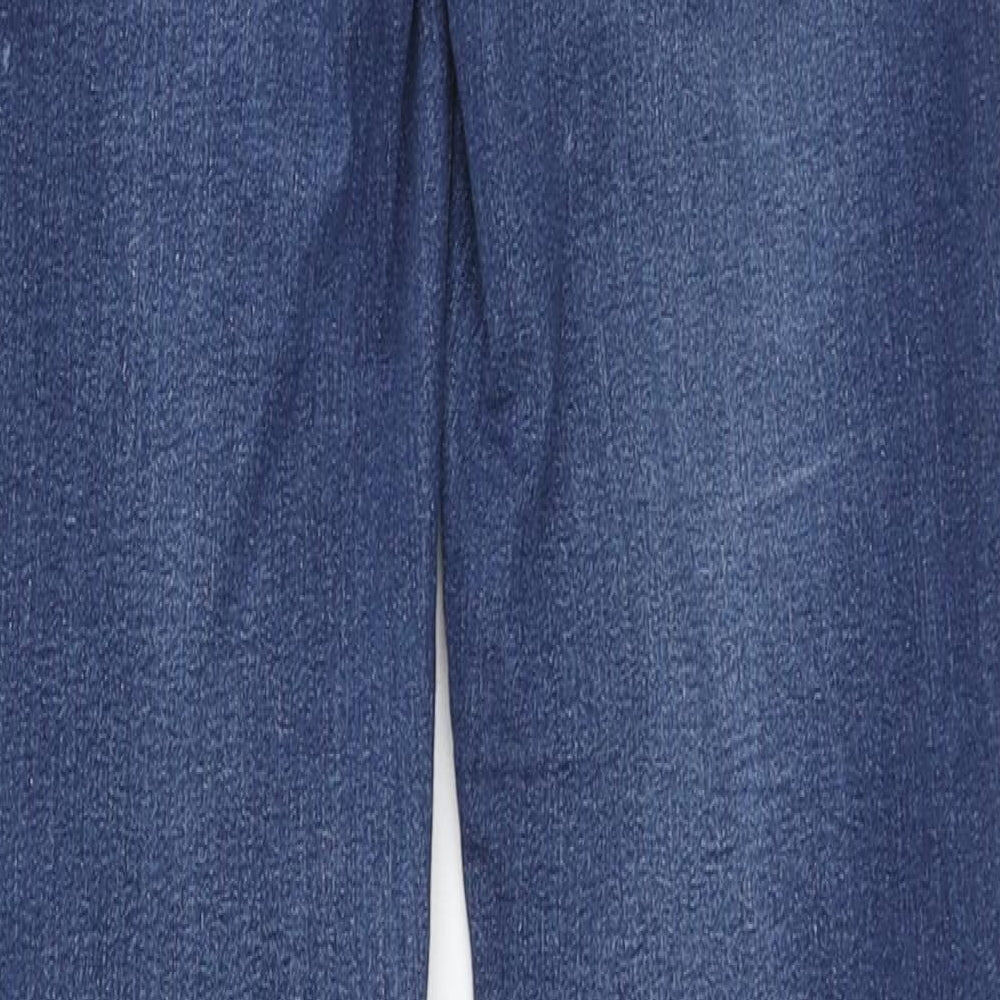 Marks & Spencer Womens Blue Cotton Skinny Jeans Size 8 L28 in Regular