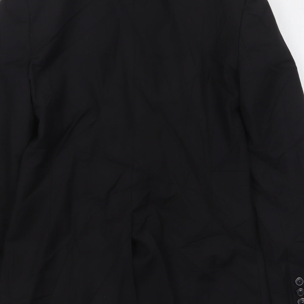 Et Vous Womens Black Polyester Jacket Suit Jacket Size 8