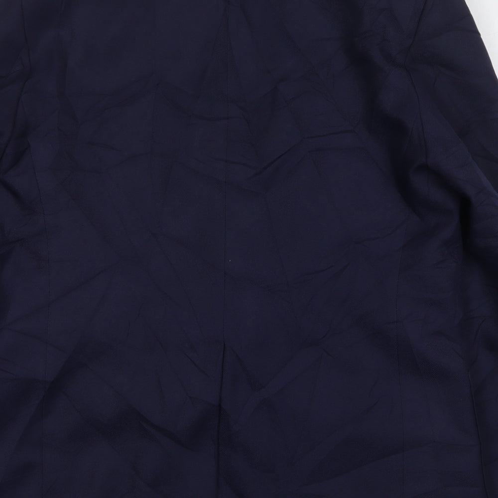 Vineclose Mens Blue Polyester Jacket Suit Jacket Size 44