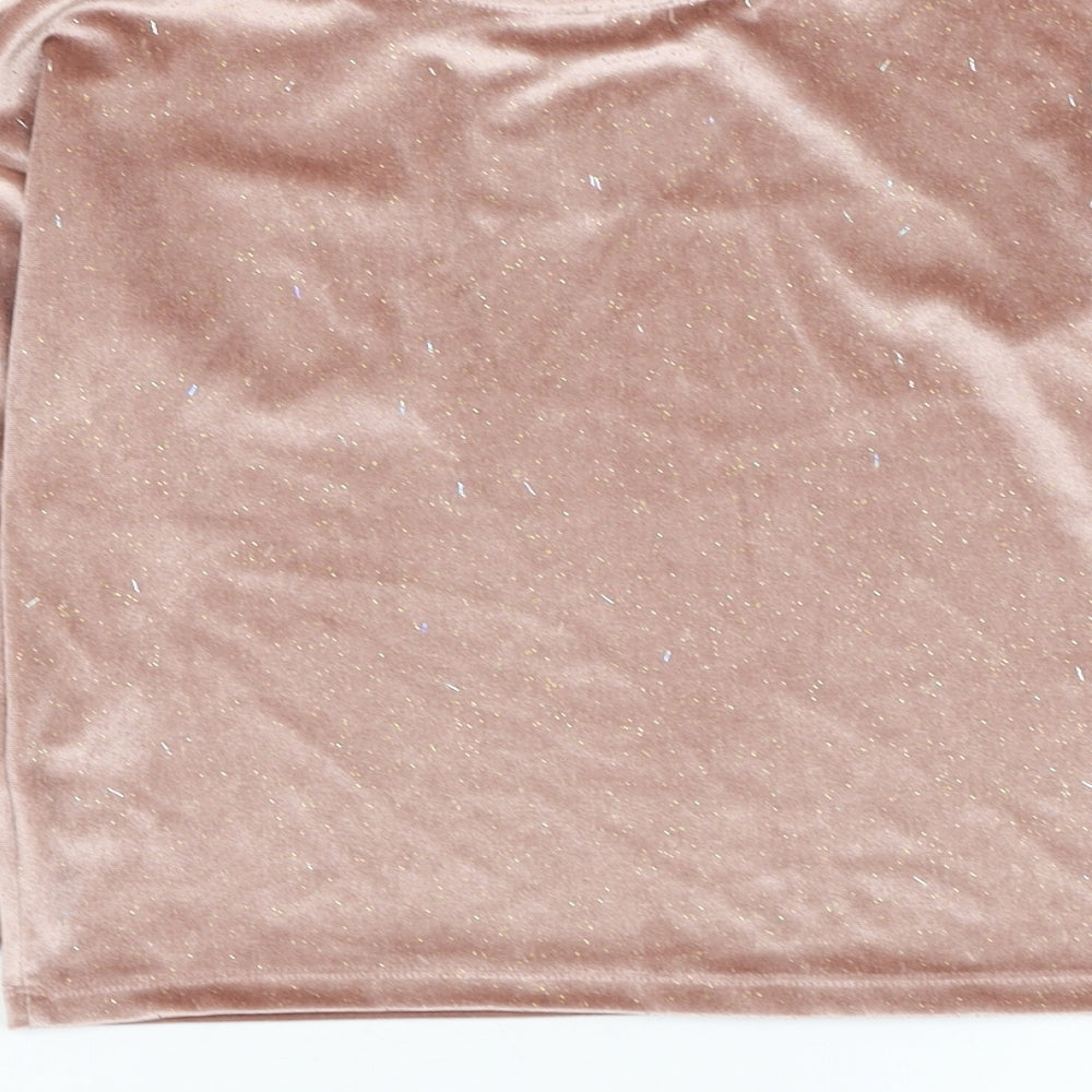 TU Girls Pink Polyester Pullover Sweatshirt Size 8 Years Pullover