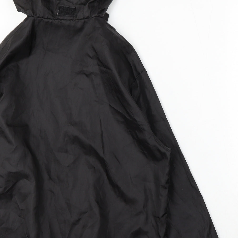Denim & Co. Womens Black Jacket Size 12 Zip