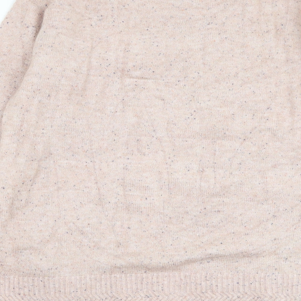 Monsoon Womens Pink Round Neck Polyester Pullover Jumper Size M