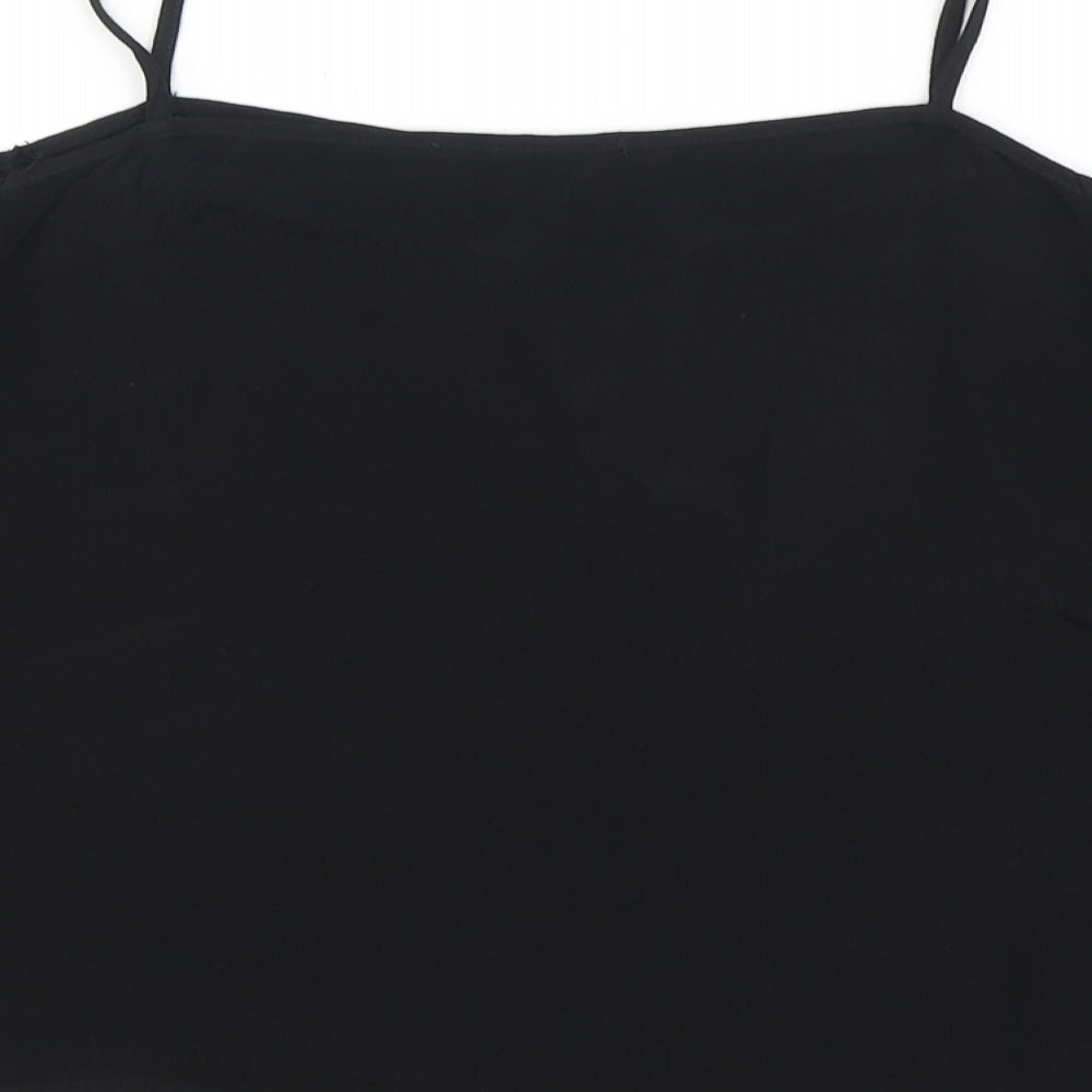 Forever21 Womens Black Polyester Basic Blouse Size S Off the Shoulder
