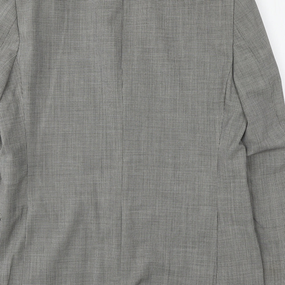 Marks & Spencer Mens Green Houndstooth Wool Jacket Suit Jacket Size M