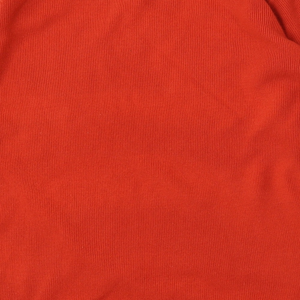 Instyle Womens Red V-Neck Acrylic Pullover Jumper Size L